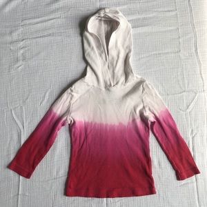 Peek pink tie dye hooded shirt VGUC